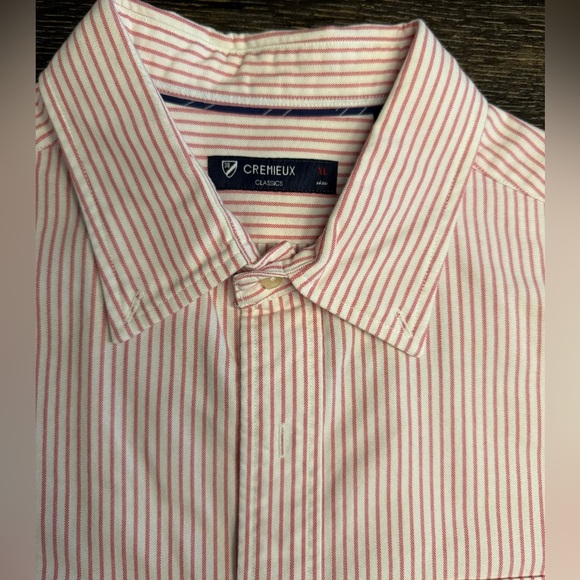 Daniel Cremieux Other - Daniel Cremieux Red and White Striped Casual Shirt